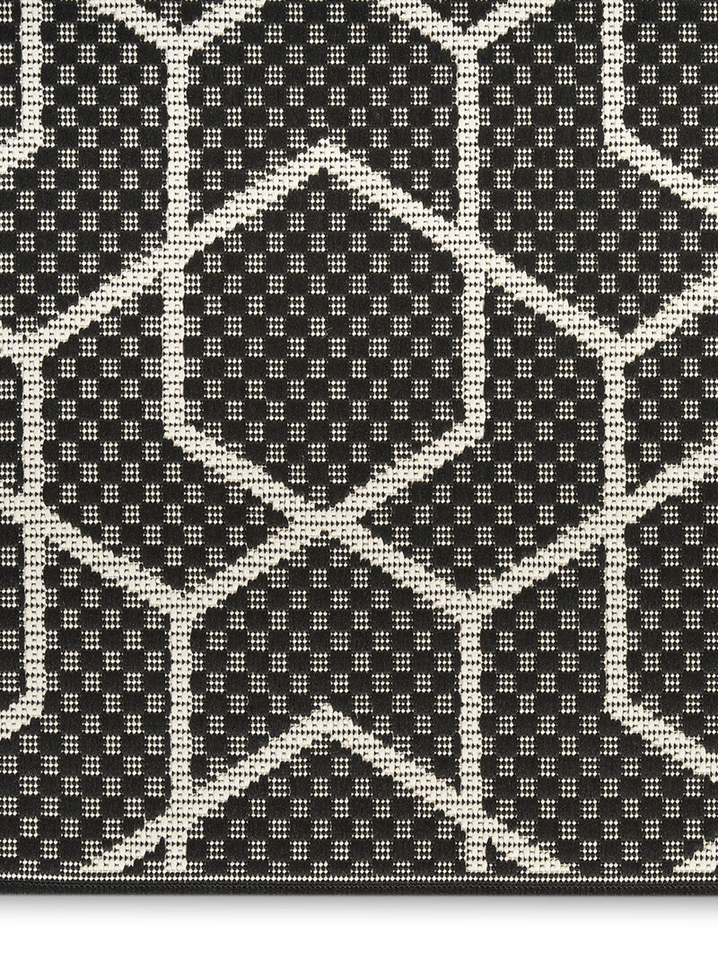 Horizon Indoor/Outdoor HOZ01 Black 9' x 12' Rug