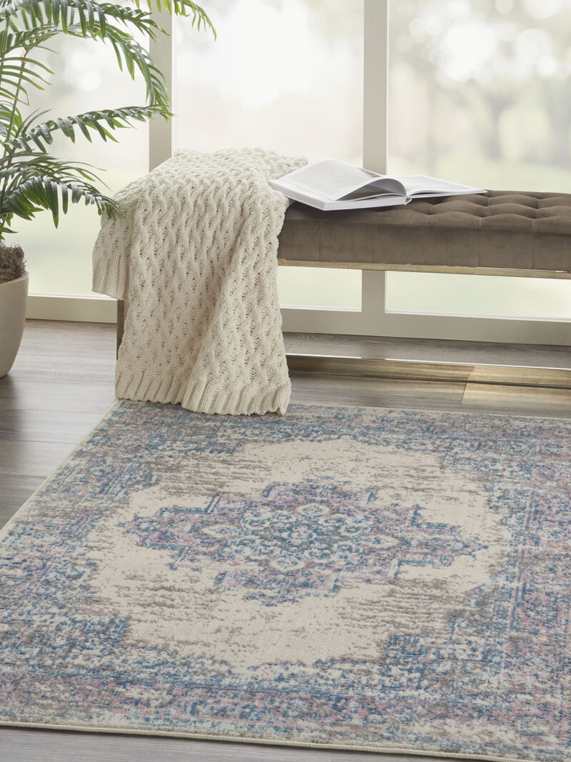 Grafix GRF14 Ivory/Pink 3' x 5' Rug