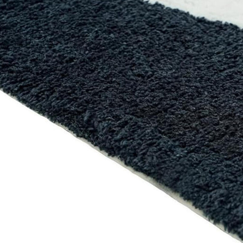 HomeRoots 32" White Black And Pink Cotton Cow Youthful Bath Rug image number 3