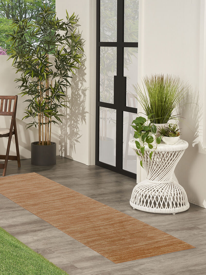 Nourison Essentials NRE01 Rust 2' x 6' Rug image number 1