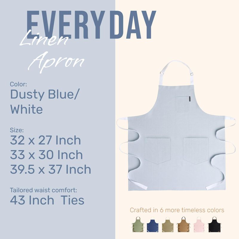 Everyday Linen Apron image number 4