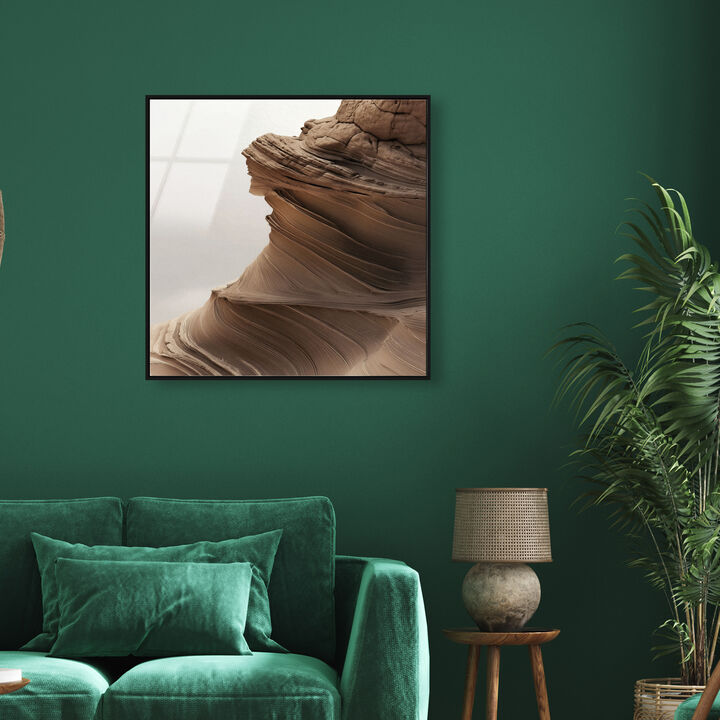 Stoic Sandstone I Abstract Canvas Print by Oliver Gal