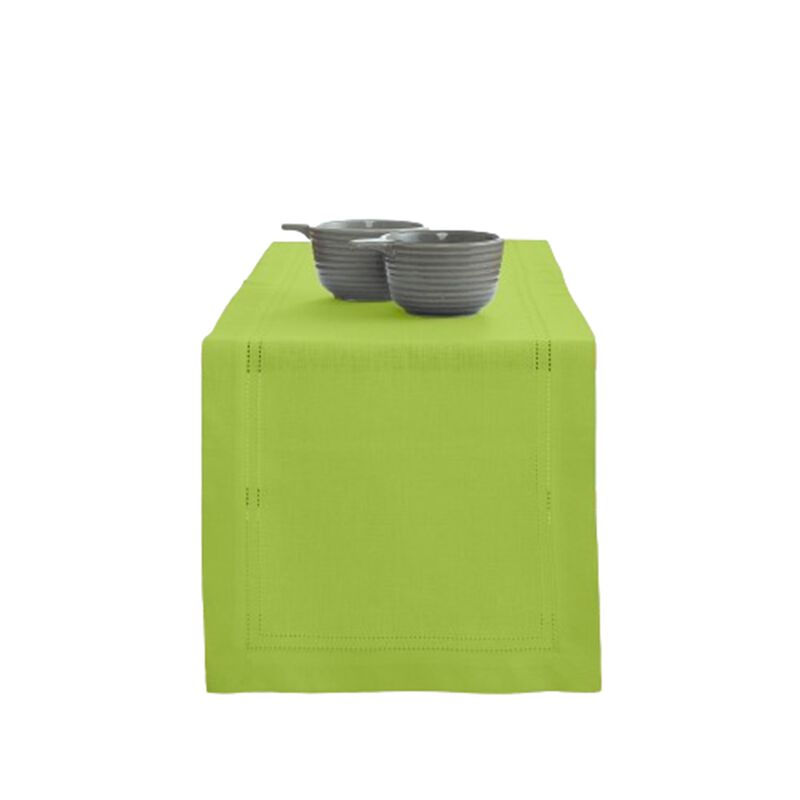 Christmas Linen Table Runner - Linen Double Hemstitch, Solino Home