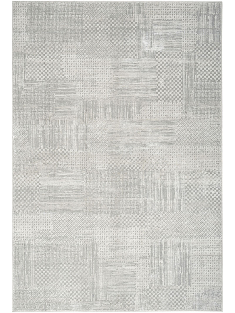 Glitz GLZ09 Silver/Gray 3'11" x 5'11" Rug