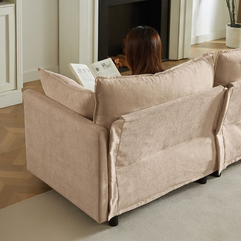 Cusppo Chenille Cloud Modular Sectional Sofa image number 8