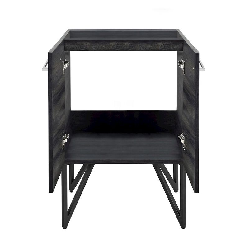 Annecy 24 Black Walnut Bathroom Vanity Cabinet Only (SM-BV222) image number 2