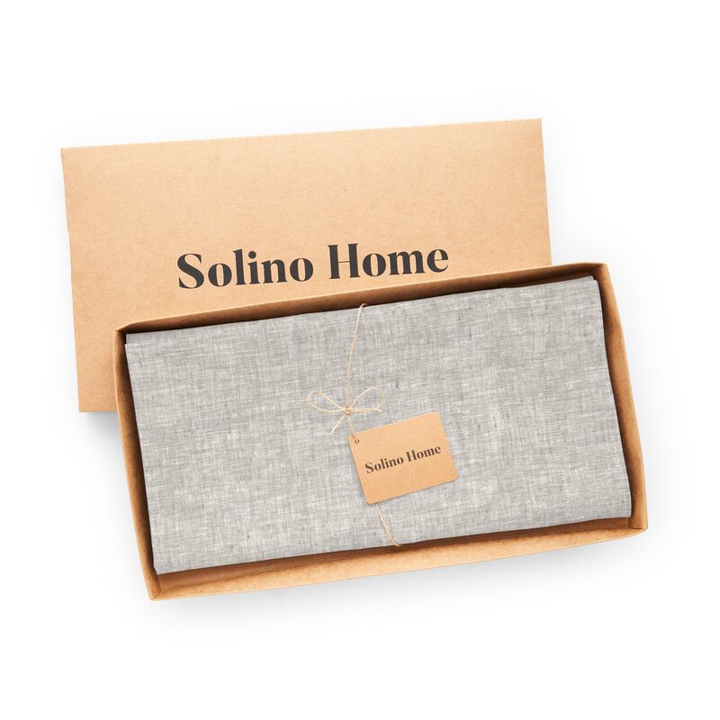 Solino Home 100% Pure Linen Table Throw - Athena.