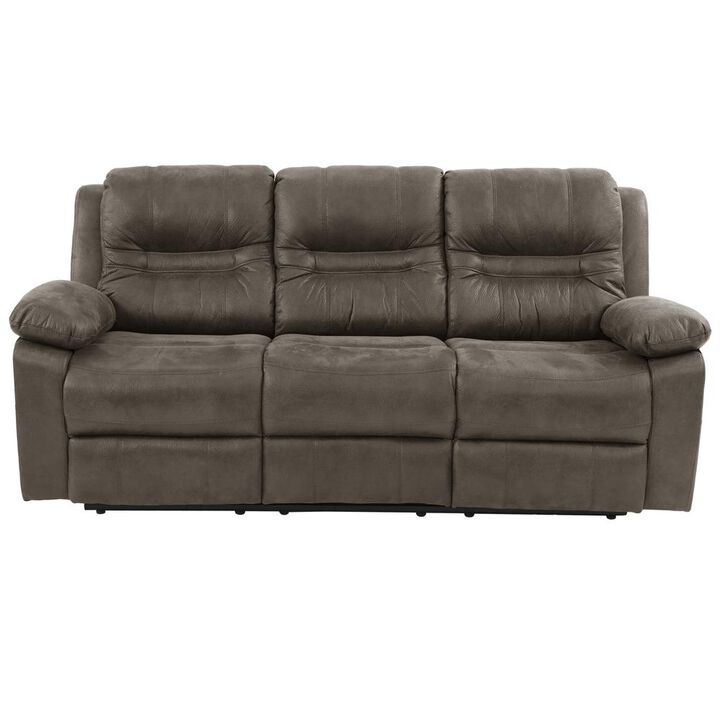 Poundex Power Motion Sofa, Gray