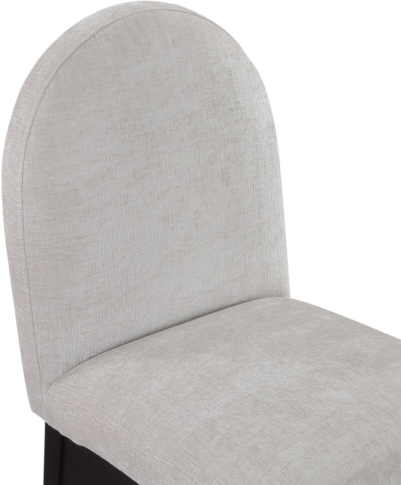 Meridian Furniture Waldorf Grey Chenille Fabric Dining Chair image number 6