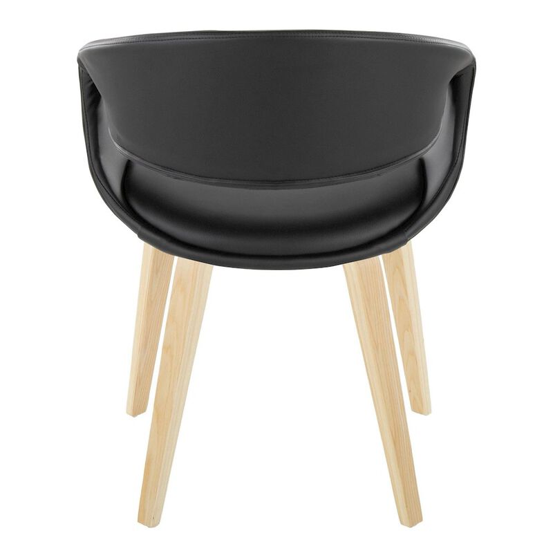 LumiSource Curvo Upholstered Chair - Set of 2