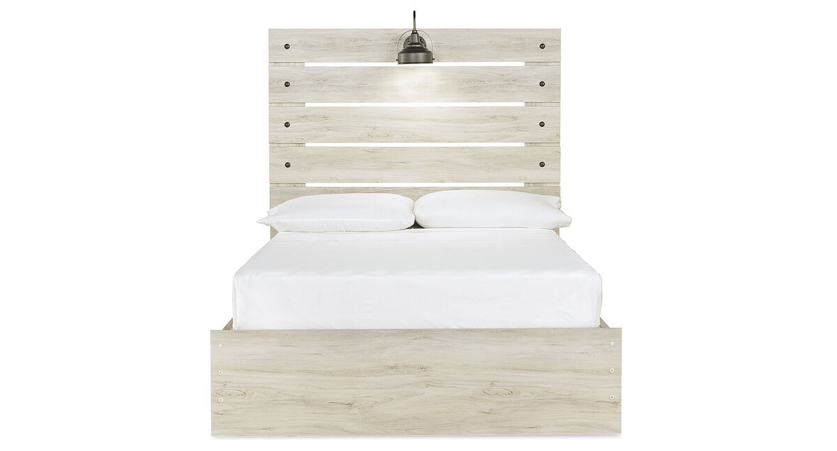 Cambeck full Panel Bed with 2 Storage Drawers
