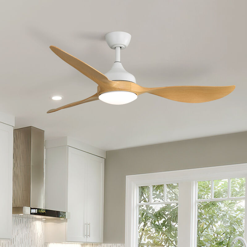 ELEMENT ACE 56 Inch Modern Ceiling Fan with Dimmable LED Light Quiet DC Reversible Motor for Indoor Outdoor Use image number 7