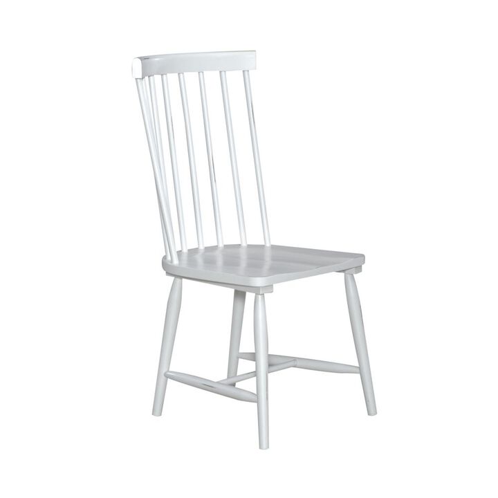 Liberty Furniture Liberty Capeside Cottage Spindle Back Side Chair - White - Set of 2