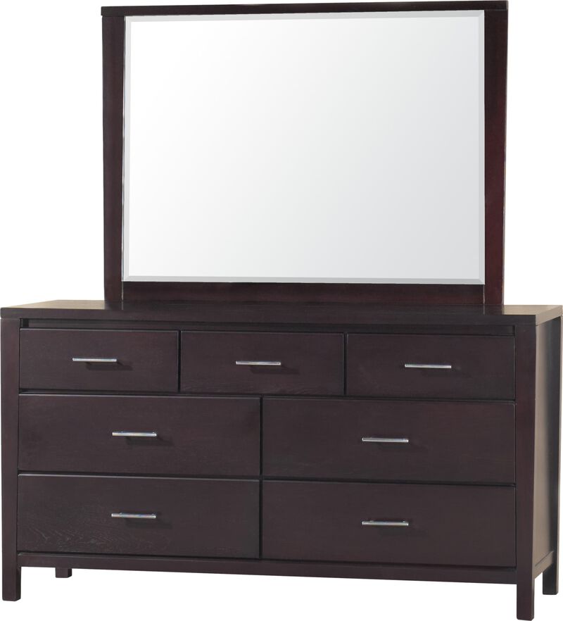 Nevis Seven Drawer Dresser in Espresso