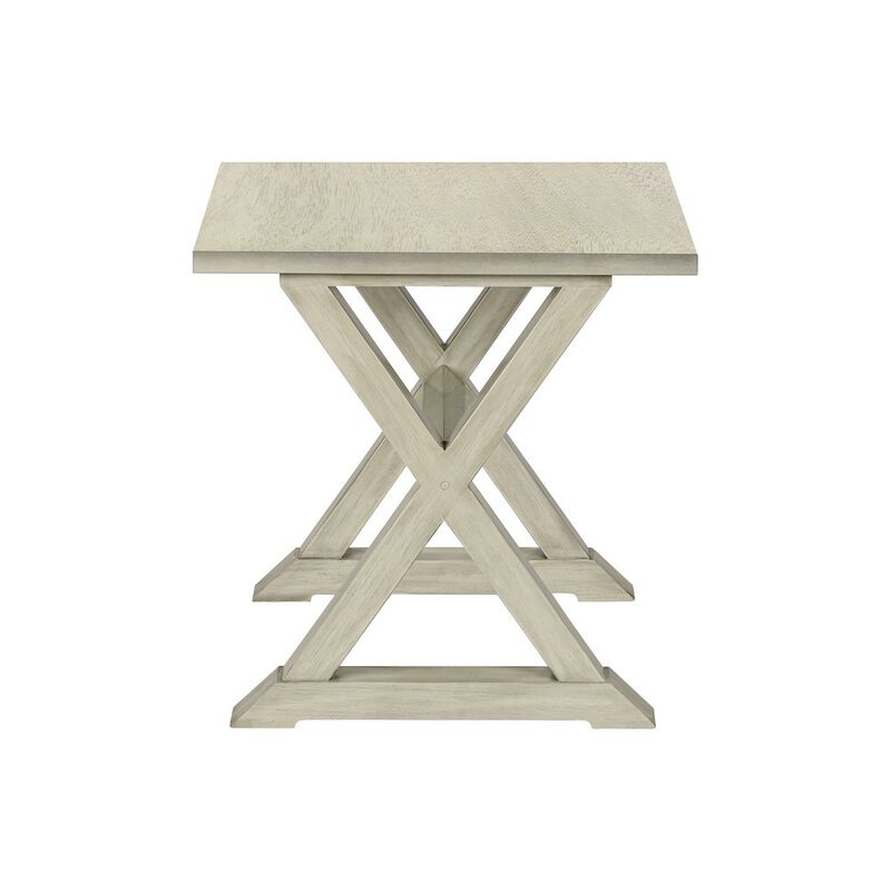 Transitional Accent Table in White color