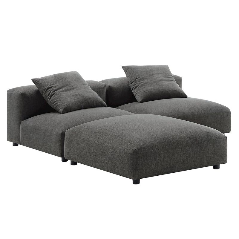 Solace 3-Piece Modular Upholstered Fabric Sectional Sofa image number 5