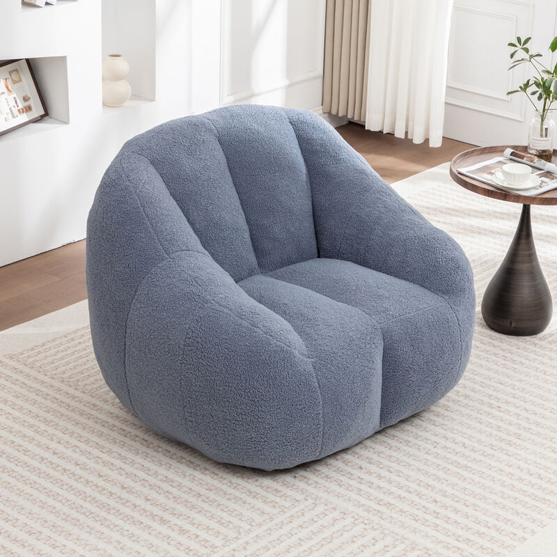 GOODSILO Plush Comfort Bean Bag Chair with Memory Foam Filling - Ergonomic Lounge Sofa for Ultimate Relaxation image number 8
