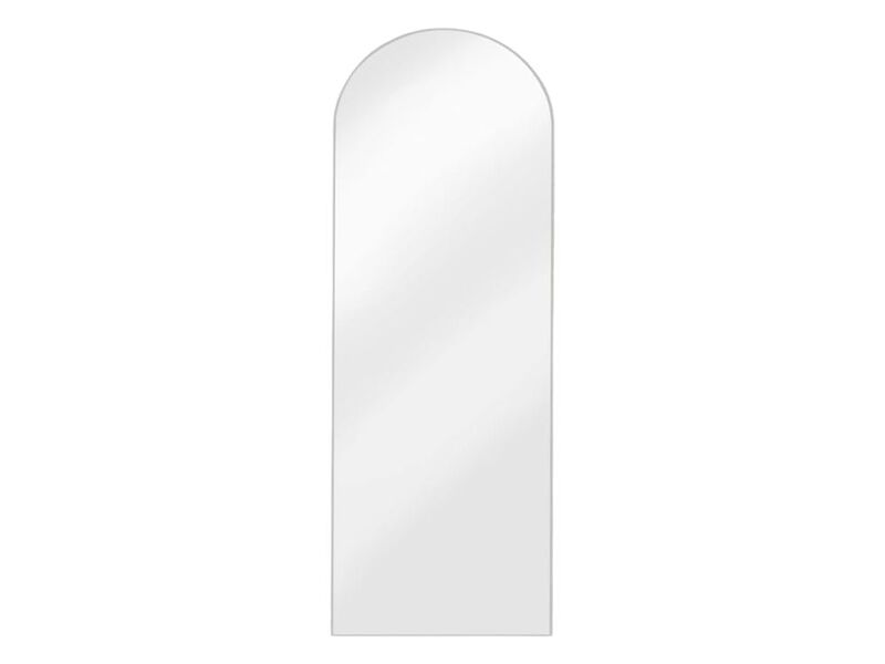 56x20 Inch White Arched Full Length Floor Mirror image number 0