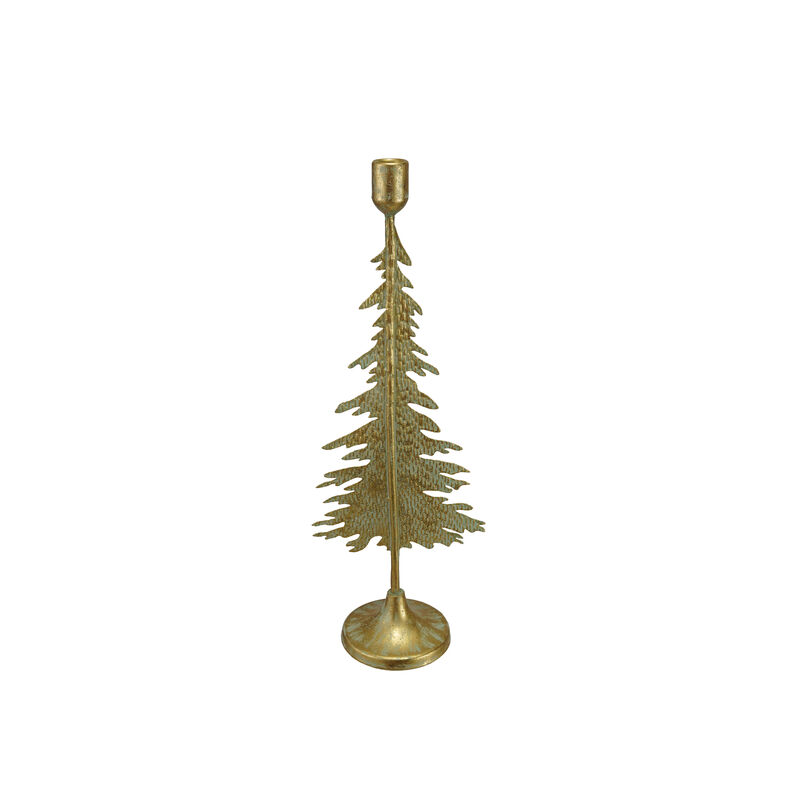 Patina Iron Tree Silhouette Taper Holder image number 0