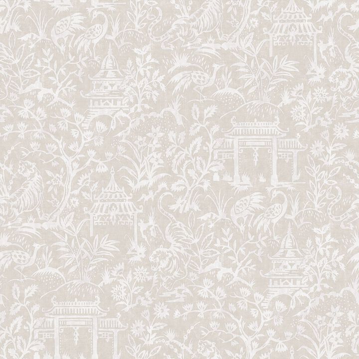 Secret Garden Garden Toile Beige Wallpaper G78512