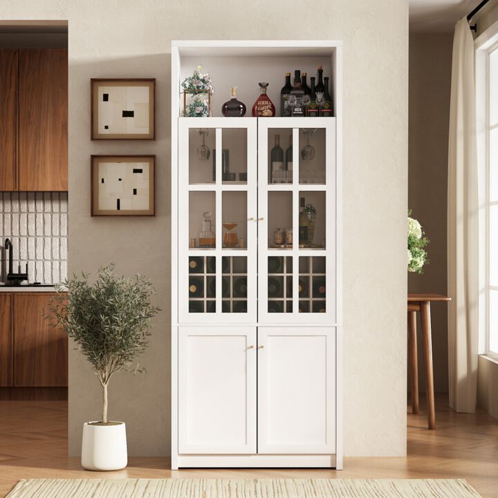 Ritci 78.74" Tall Wine Bar Cabinet