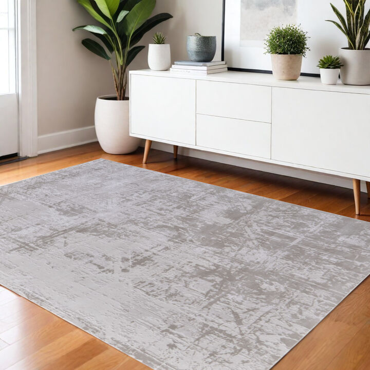 HomeRoots Abstract Distressed Area Rug