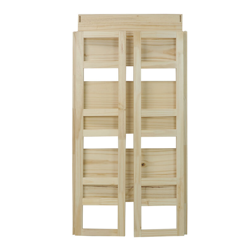 Casual Home 3-Shelf Folding Student Bookcase (20.75" Wide)-Natural
