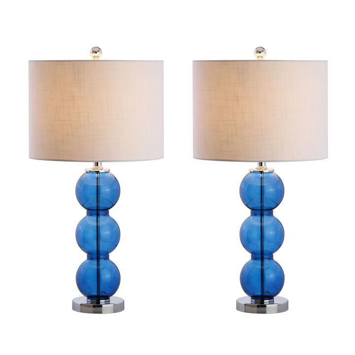 Bella Glass Triple Sphere LED Table Lamp (Set of 2)