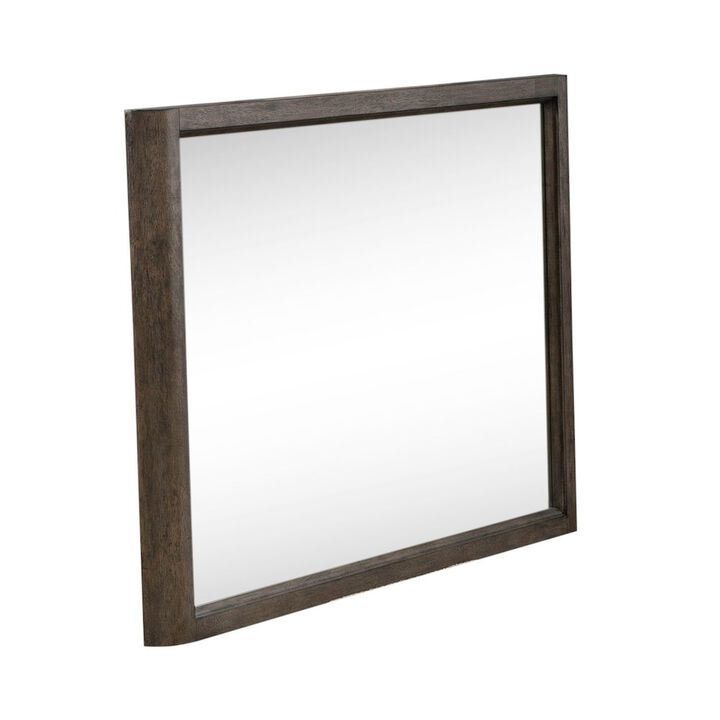 Liberty Furniture Cascade Falls Mirror for Bedroom Dresser Mount - Satin Espresso Oak