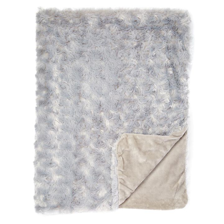 Sweet & Soft  Fleece Babys Double Layer Blankets, Grey - Case of 24