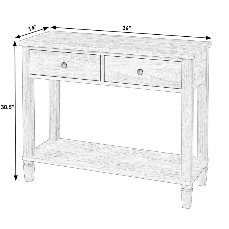 Butler Specialty Flagstaff 2-Drawer 36 Console Table, Natural