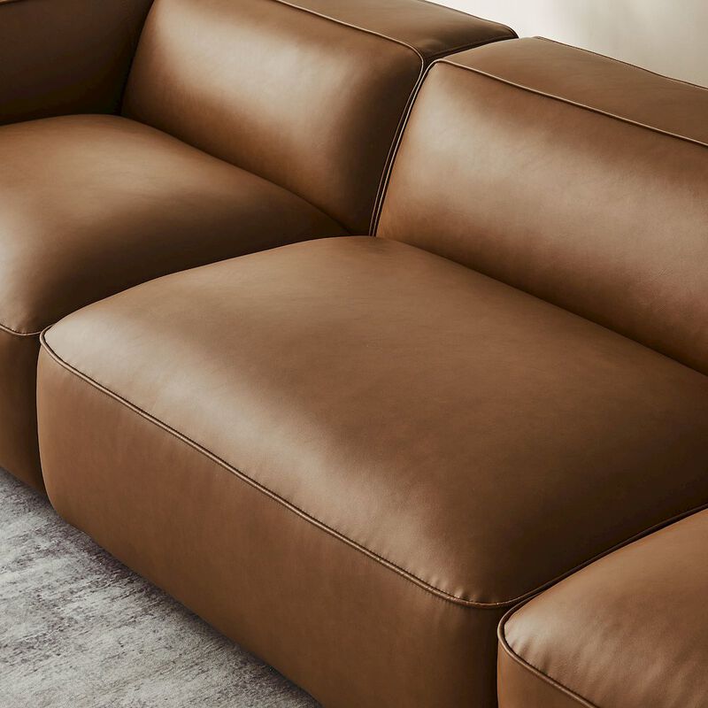 Auren 3-Piece Upholstered Vegan Leather Modular Sofa image number 7
