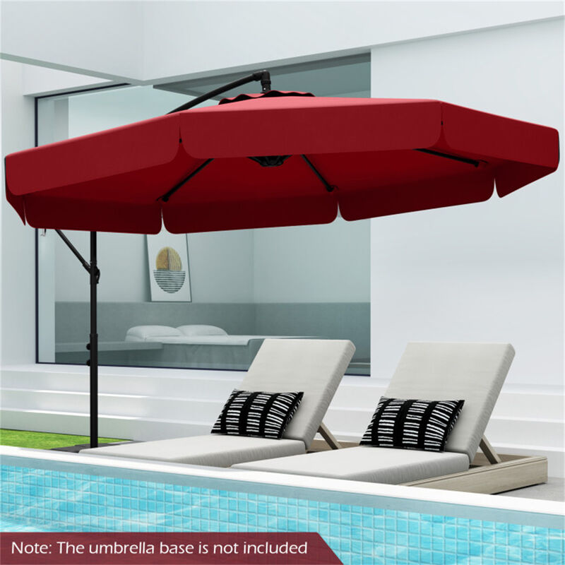 Modern Patio Cantilever Umbrella &ndash; Large, Heavy-Duty, Easy to Adjust for Sun Protection image number 3