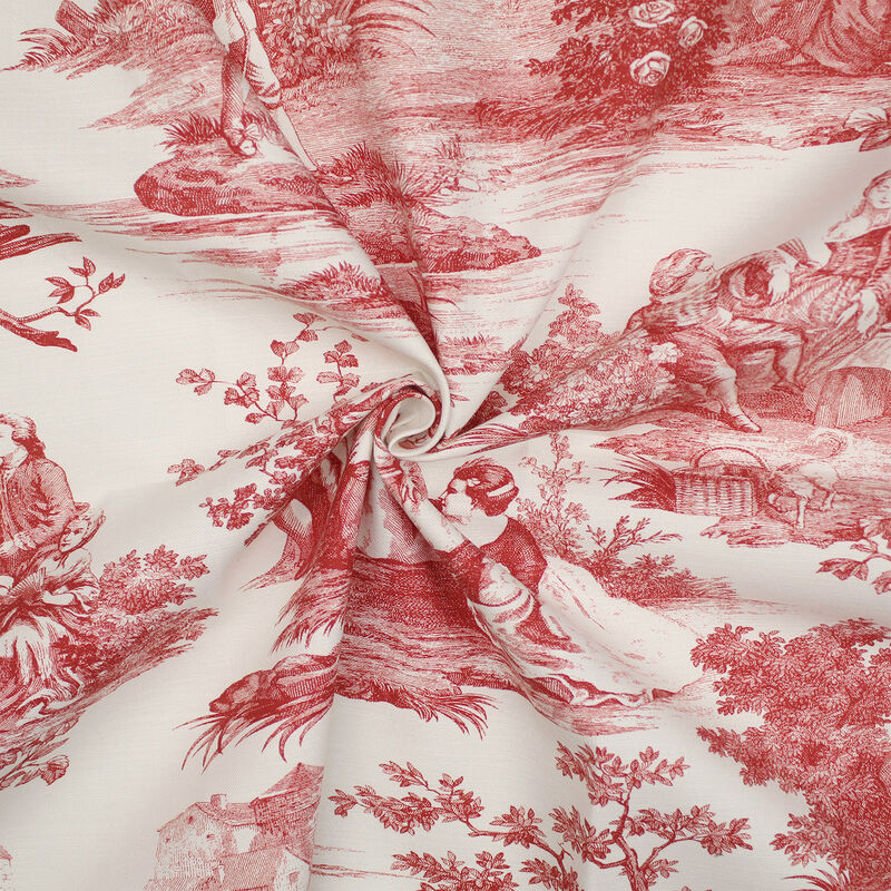 6ix Tailors Fine Linens Malaika Red Decorative Throw Pillows image number 3