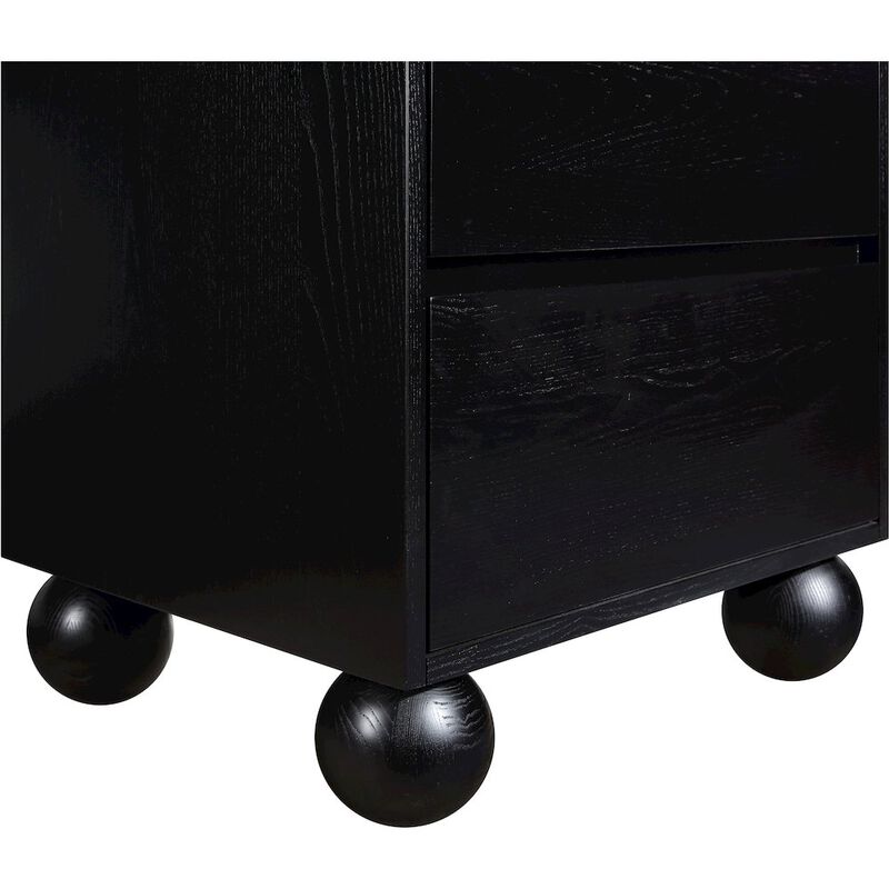 Meridian Furniture Kent Black Night Stand