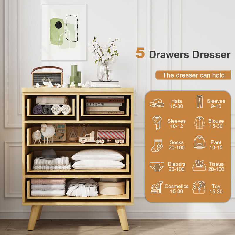 Zupcra 5 Drawer Chest image number 3