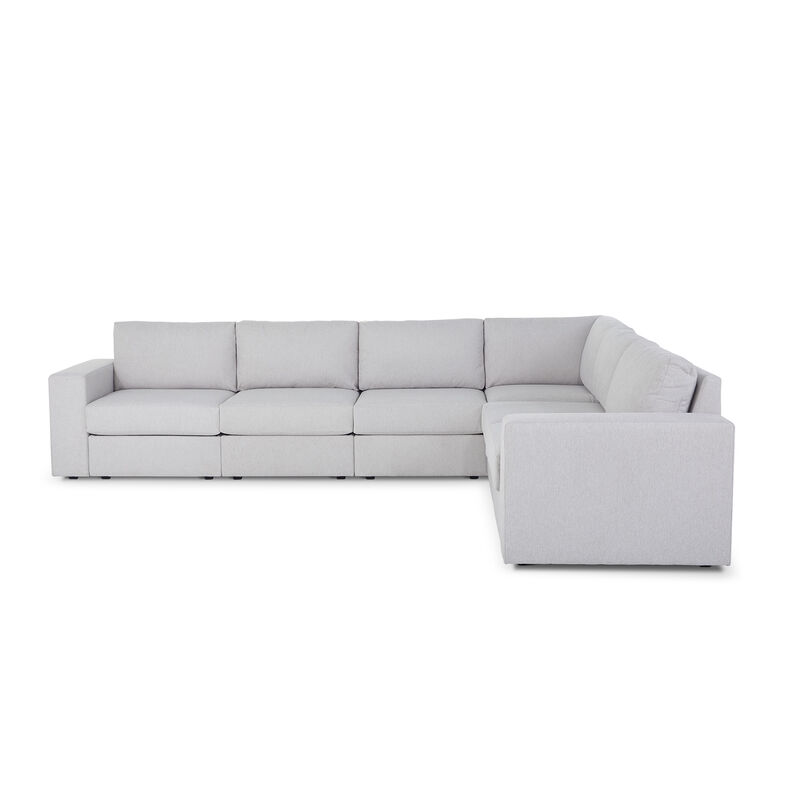 Flex Frost 6-Seat Sectional with Wide Arm