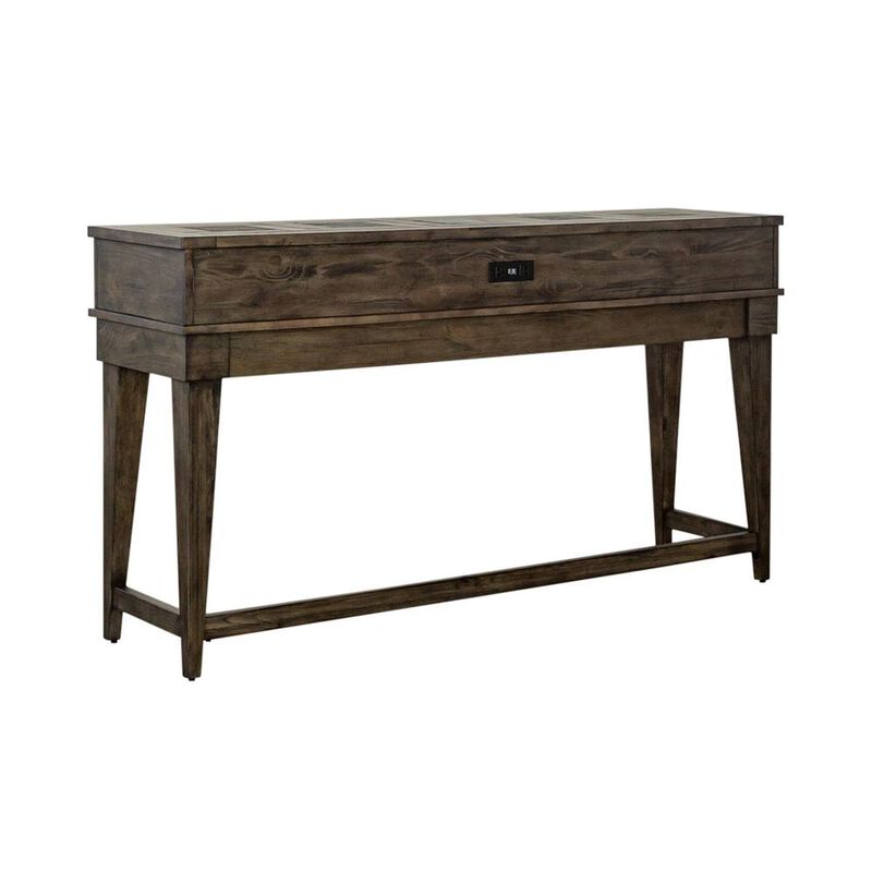 Liberty Furniture Arrowcreek Console Bar Table in Weathered Stone image number 0