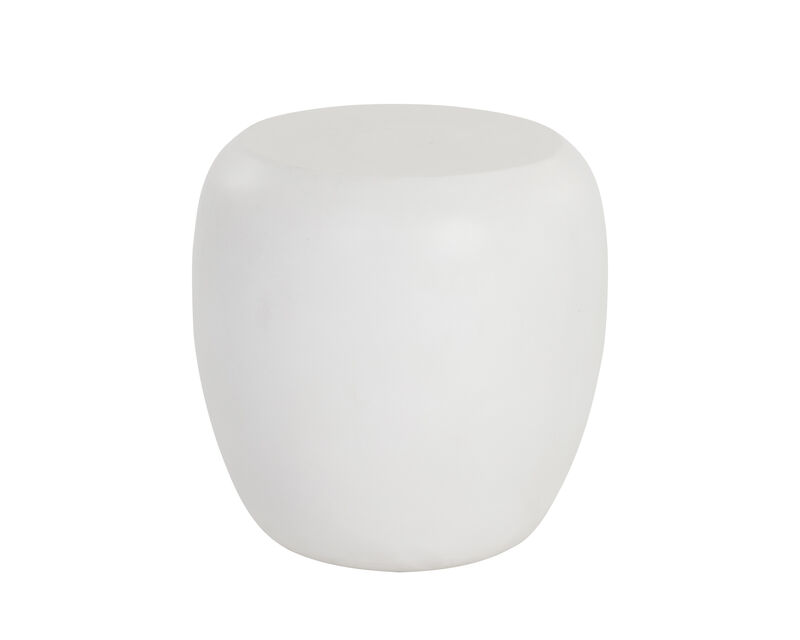 Iolite White End Table