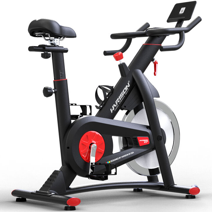 HARISON Semi-Commerical Magnetic Exercise Bike with Bluetooth, Stationary Bikes for Home 400lbs Capacity (HR-X11)