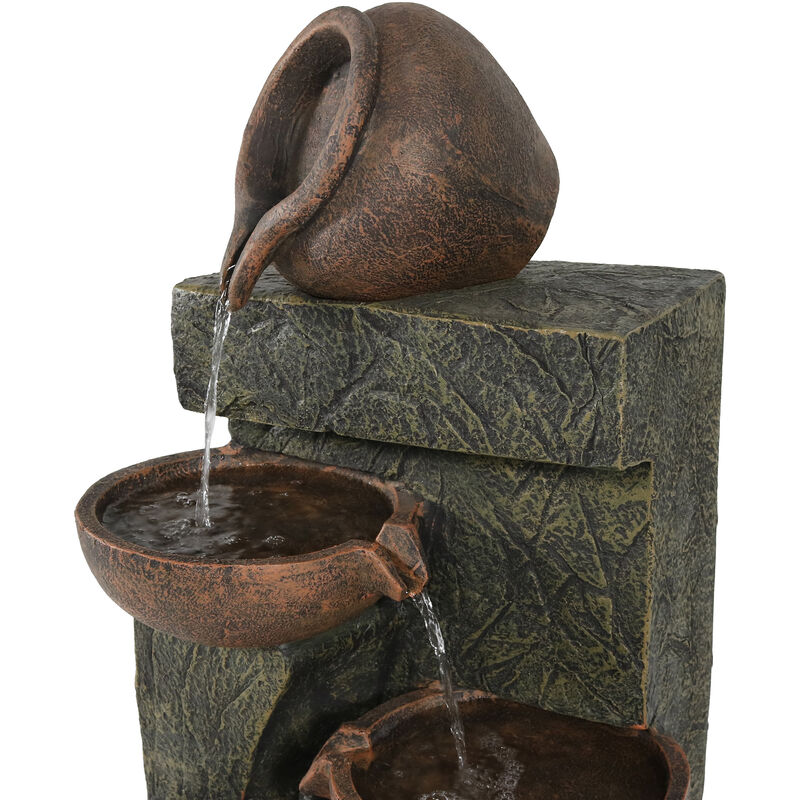 Sunnydaze Cascading Earthware Pottery Stream Water Fountain - 39 in