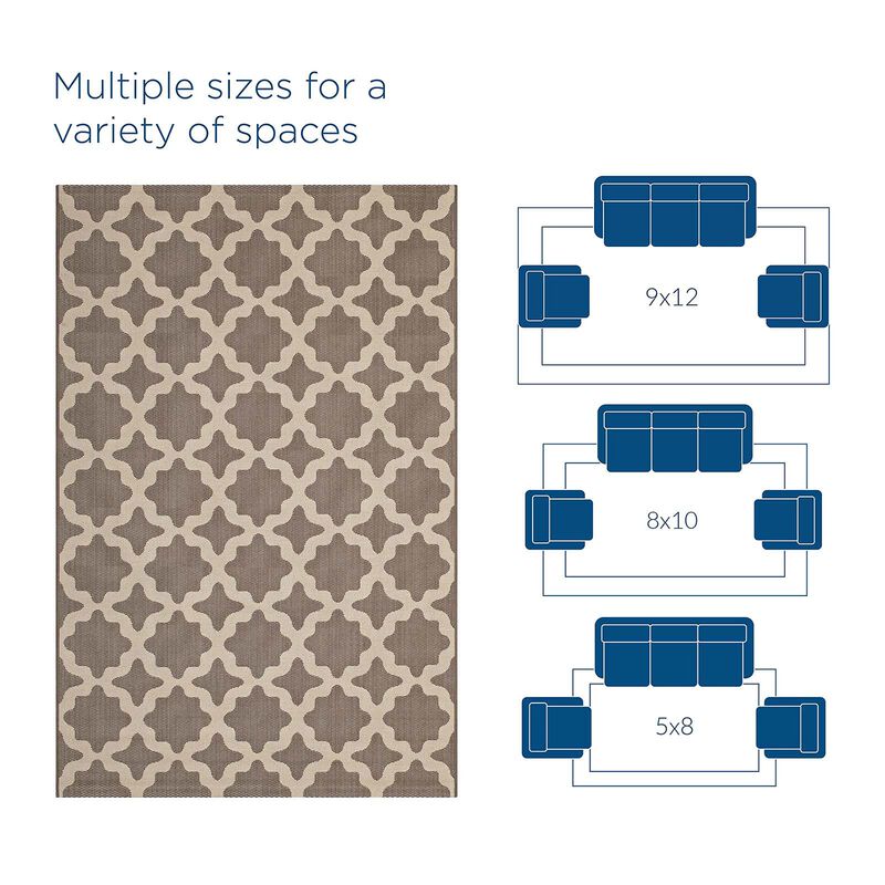 Cerelia Moroccan Trellis 9x12 Indoor and Outdoor Area Rug image number 1