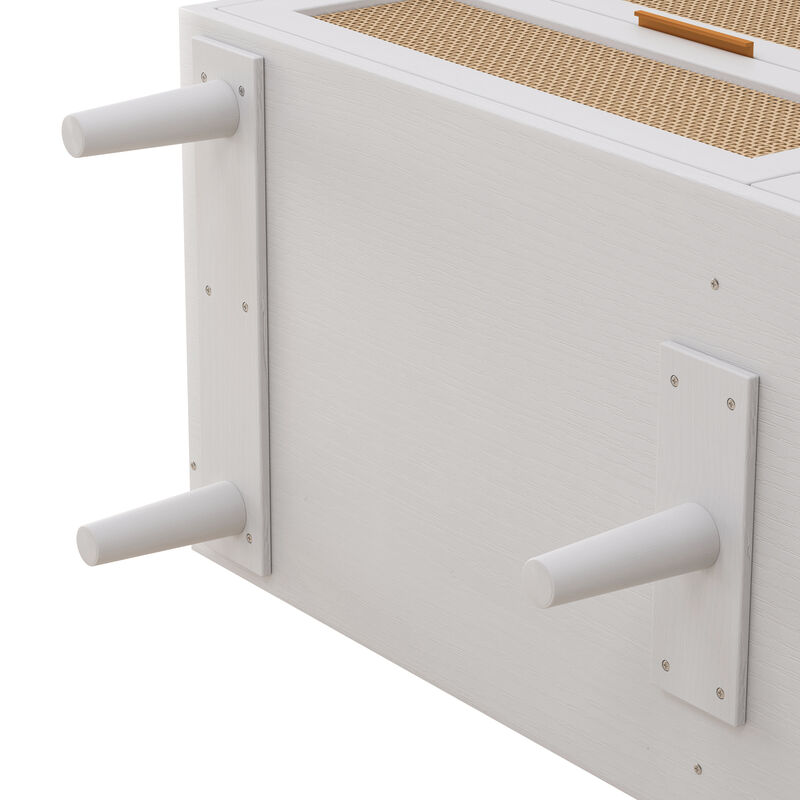 Glipip 6-Drawers Rattan Storage Cabinet image number 2