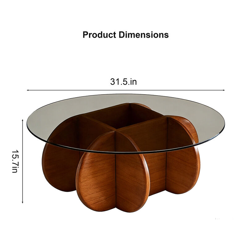 Tamhus Modern Round Coffee Table image number 9