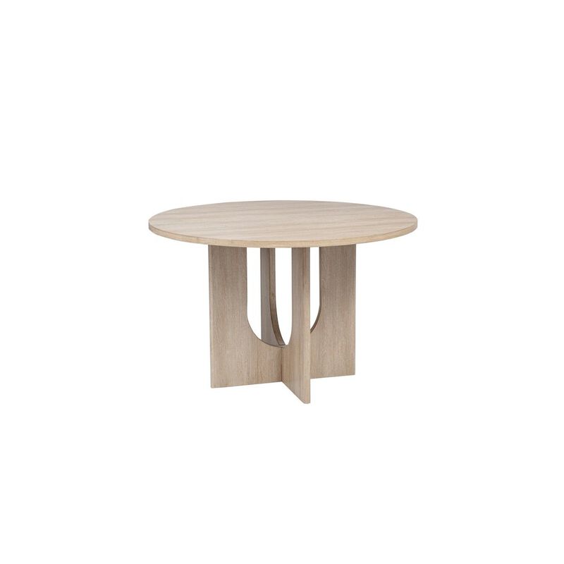 Camden Round Dining Table, Light Oak