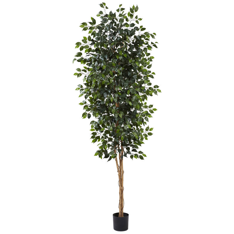 4' Artificial Silk Potted Ficus Tree