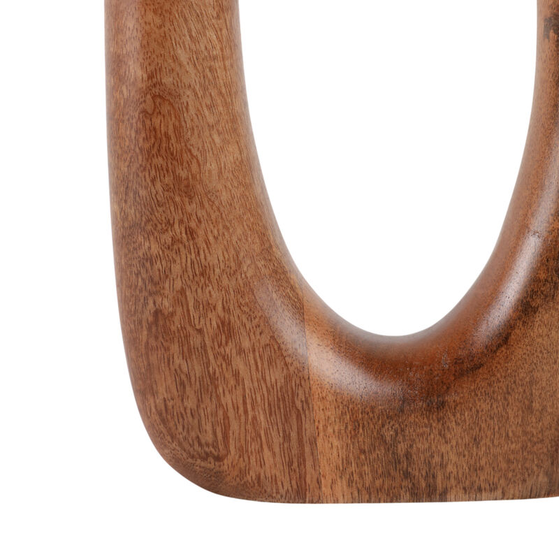 14x7" Open Cut-out Wood Vase image number 5