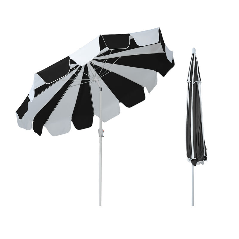 Mondawe 10 ft. Pagoda Patio Umbrella with Crank Lift & Tilt Adjustable in Black image number 0