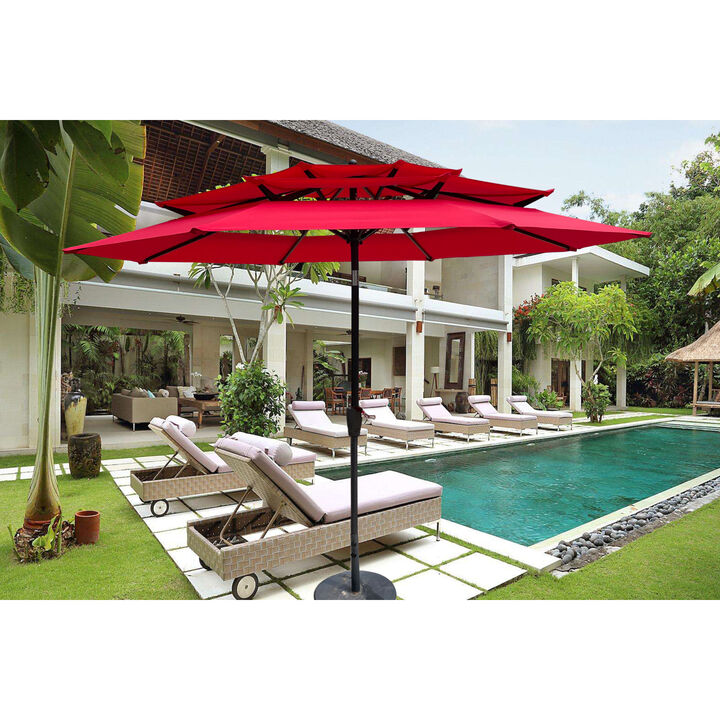 Streamdale 9ft Patio Umbrella with Tilt, Crank, & Vents