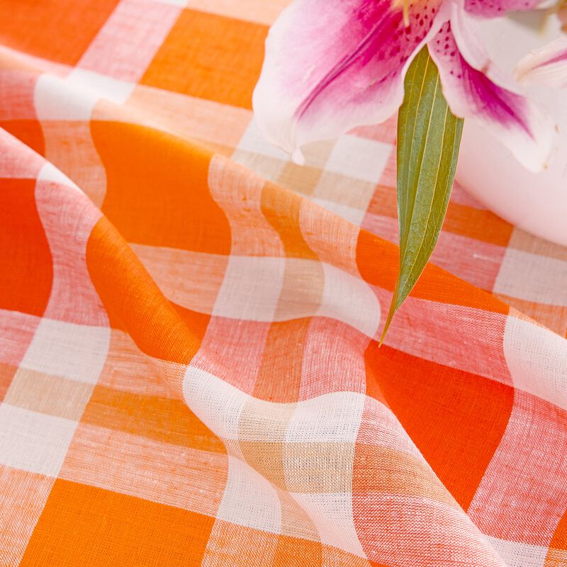 Christmas Linen Table Runner - Fall Buffalo Check, Solino Home